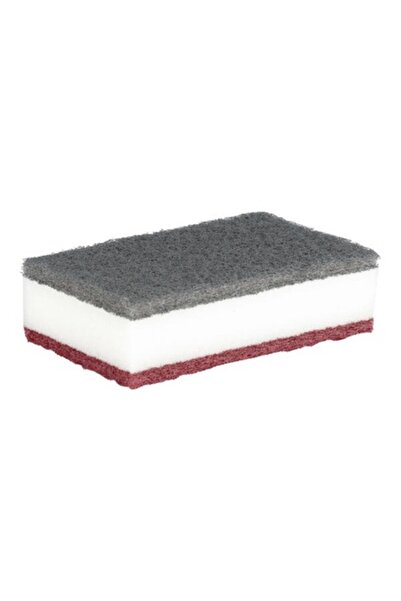 Bibilel Burete abraziv de șlefuit pentru lemn, metal, vopsele, granulație medie/fină, 13x8 cm, Gri