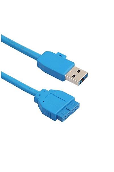 Bibilel Cablu prelungitor pentru placă de bază cu 20 de pini la USB 3.0 mascu...