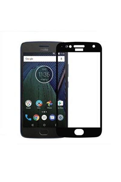 OEM Ecran de protecție pentru Moto G5S, negru, acoperire completă 9H, sticlă ...