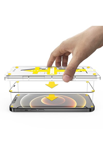 Asahi Set 2 tempered glass screen protectors with easy and fast mounting system Full Cover 3D Flippy compa