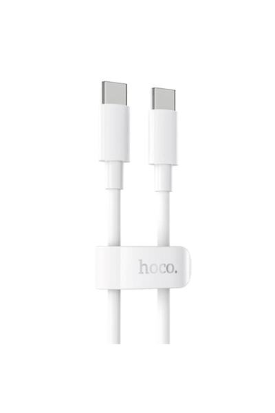 Hoco Cablu de date și încărcare USB-C la USB-C X51 de mare putere, 100W, 1m, alb