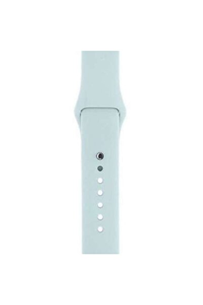 Bibilel Curea din silicon pentru Apple Watch, compatibilă cu mărimea 42/44 mm, albastru gheață