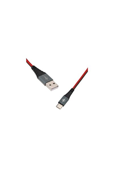 SOHO Charging Cable Type-C USB 3.1, Length 1M, Reinforced, Red and Black