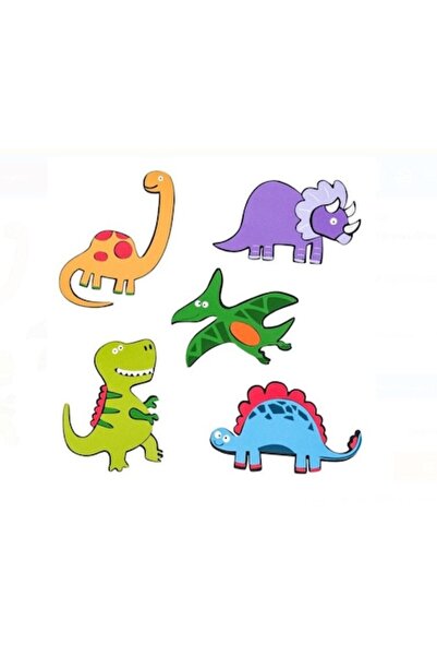 Bibilel Set de decorațiuni de perete pentru camera copiilor, model dinozaur, ...