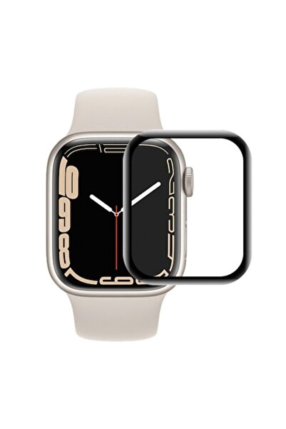 SOHO Folie compatibila cu Apple Watch Ultra, full-screen sticla securizata, Negru-Transparent
