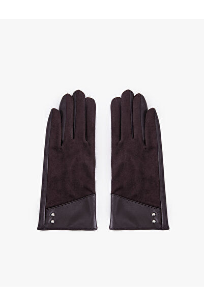 Koton Γάντια από συνθετικό δέρμα με μεταλλικά αξεσουάρ