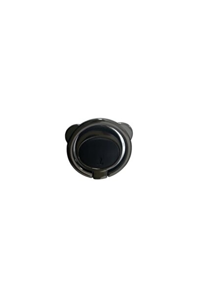 Bibilel Αυτοκόλλητη βάση τηλεφώνου ή tablet, Popsocket με δαχτυλίδι, μαύρη αρ...