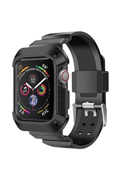 E-ART Carcasă rezistentă pentru Apple Watch seria 40 mm, neagră