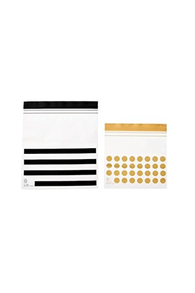 Bibilel Set of 60 Reusable Bags, 30 pcs of 0.4L and 30 pcs of 1L, 15x15 cm an...