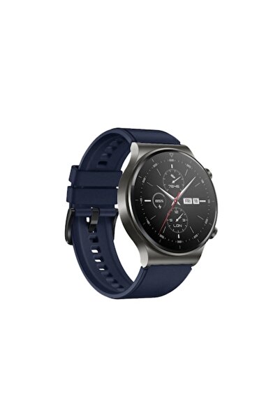 Autentic Silicone Strap for Huawei Watch GT / GT2 / GT2 PRO, 46 mm, Navy Blue
