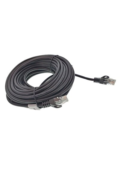 Bibilel Cablu prelungitor internet și alimentare, 2 x RJ45 AWG 26, 100MHz, cat. 5e, 15m, Negru, TCL-BBL4446