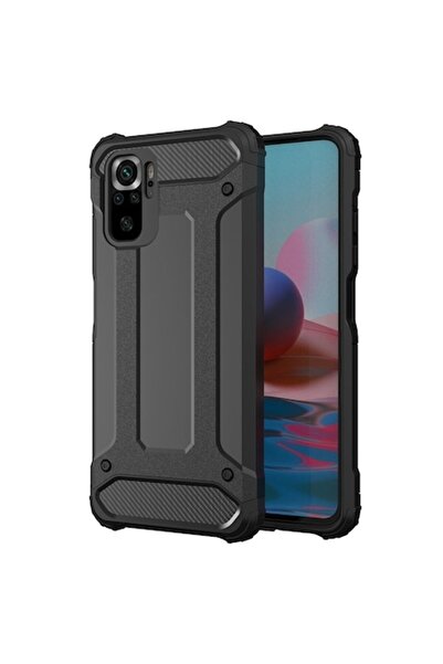 OEM Carcasă pentru Xiaomi Redmi Note 10S / Note 10, Hybrid Armor Tough, Neagră