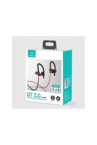 Usams Wireless Sport Headphones S4 Bluetooth 5.0 Black Red