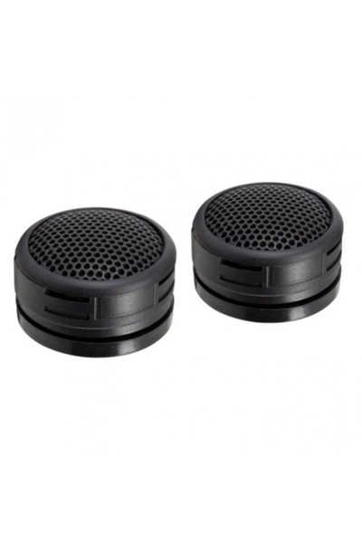 SOHO Set with 2 car tweeters 80W, 100 dB, 25.4 mm, installation kit included, Black