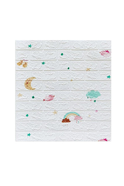 Toolsy Set 10 Placi Tapet 3D, Flippy, 70 x 77 cm, Grosime 3 mm, din Polietile...