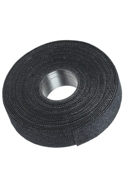 SOHO Adhesive Velcro Tape, 4 pcs, 3m x 12 mm, Black