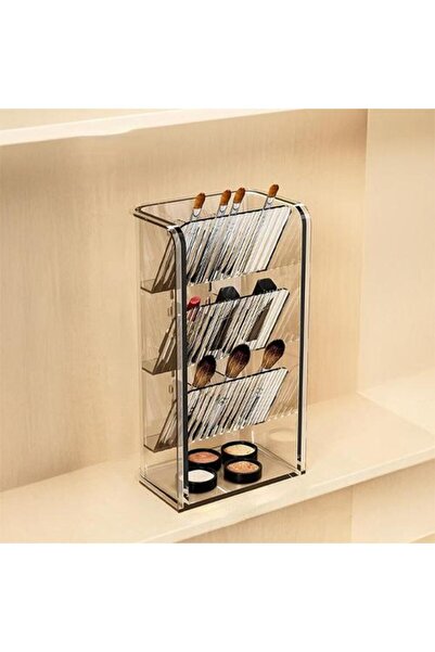 GOTA منظم مكياج شفاف بثلاث طبقات