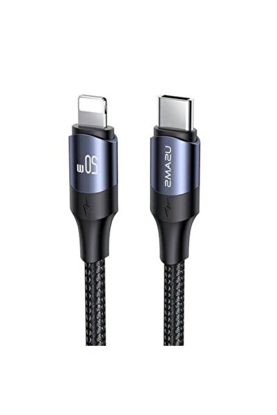 SOHO Super fast charge and data transfer cable USB-C to Apple-compatible (Lightning), 20W PD, 3 m, Black