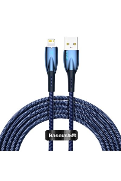 Baseus USB-A to Lightning Data & Charging Cable Glimmer Series, 20W, 2m, Blue