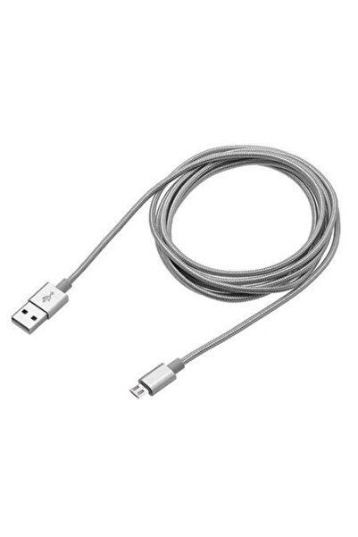 SOHO Cablu de date micro USB pentru Samsung, Huawei, HTC, Allview, 3m, gri