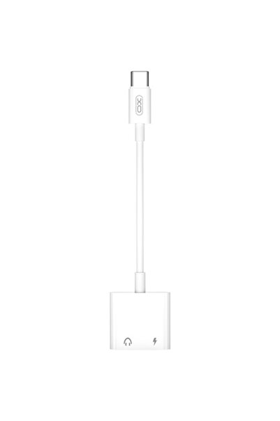 XO Design Adaptor audio USB-C - USB-C / USB-C NB-R172C, Alb