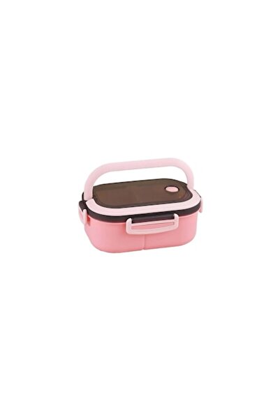Bibilel Food storage container with vent valve, handle, 1.2L, 14x21x8cm, Pink, RBT-BBL8201