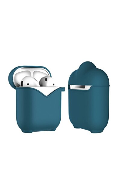 Bibilel Headphone case compatible with Apple AirPods, Knight model, Navy Blue