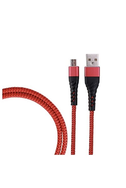 Bibilel Charging/Transfer Cable USB to USB-C/Type-C, 1M, Reinforced, Red