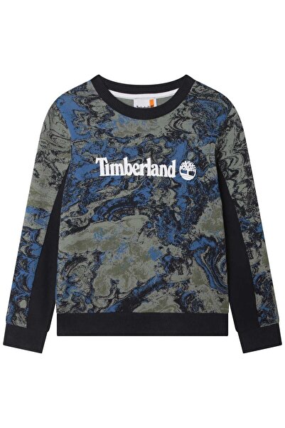 Timberland Φούτερ για αγόρια T25U09 Πράσινο