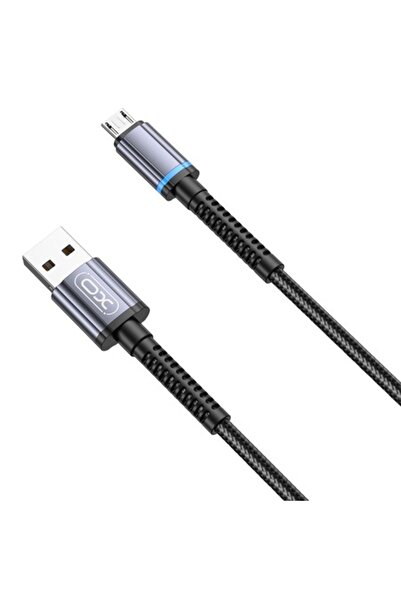 XO Design Cablu Date si Incarcare USB-A - microUSB XO-NB215, 18W, 1m, Negru