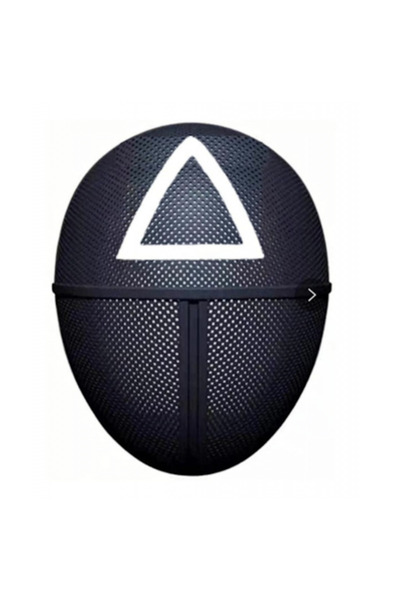 Bibilel Masca Squid Game, model Triunghi, cosplay, Negru Alb