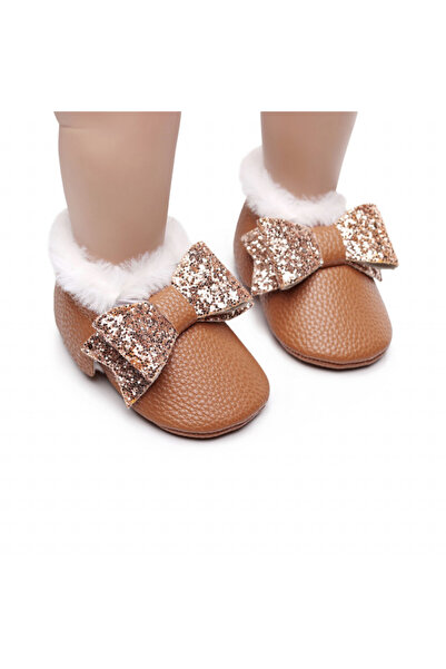 Bebelul Brown fur-lined shoes - Shine