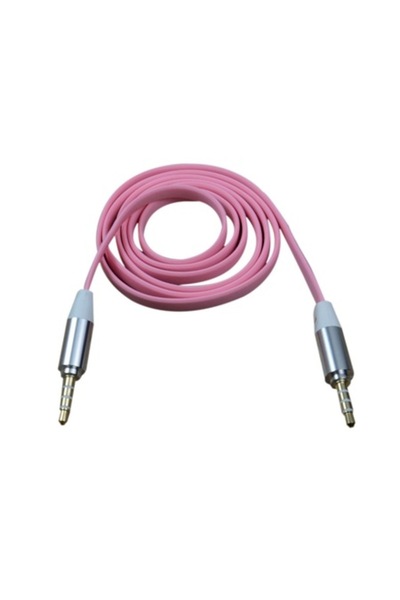 Bibilel Cablu audio cu conector Jack 3.5mm, 3m, roz, BBL502