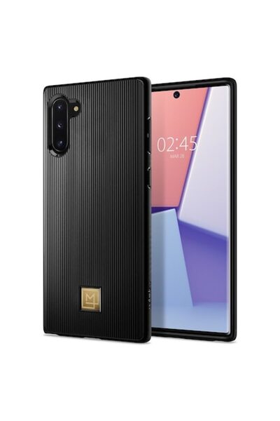 Spigen LA MANON Classy Case Compatible with Samsung Galaxy Note 10 Black