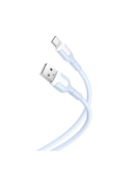 Bibilel USB Charging/Data Cable USB-C, 1 meter, 2.1A, Blue