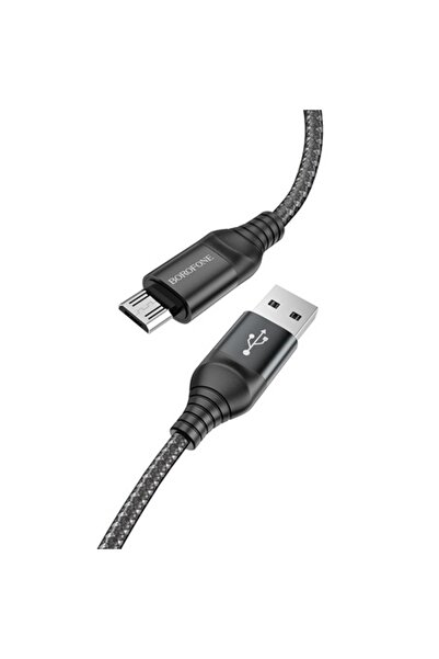 Borofone USB-A to MicroUSB Data and Charging Cable BX56 Delightful, 18W, 1m, Black