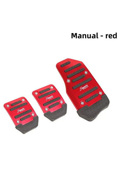 Choice Manual-Red New 2Pcs/3Pcs/set Universal Non-Slip Aluminum Manual Transm...