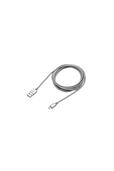 SOHO Data Cable for Samsung, Huawei, HTC, Allview with Micro USB Connector, Length 3m, Grey