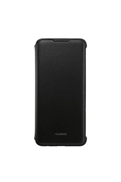 Huawei Husă portofel neagră pentru P Smart Plus (2019) cu buzunar pentru carduri, capac cu clapă