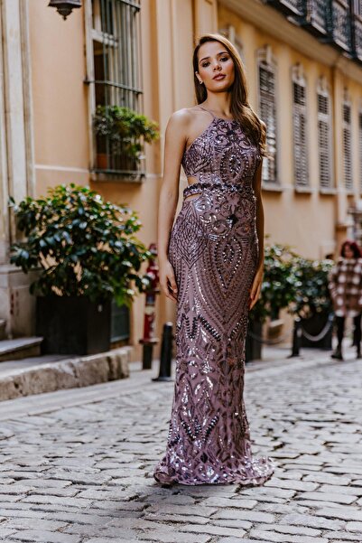 MAXXE 5726PAY PAYETLİ ABİYE ELBİSE