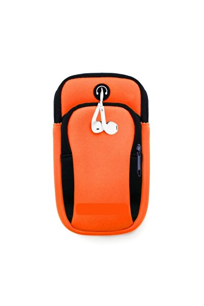 SOHO Sports Armband Case for Smartphones, 7.8 x 16.2 x 1.4 cm, Orange
