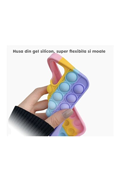 SOHO Phone case compatible with Samsung Galaxy A20e, silicone Pop-it model, Multicolor