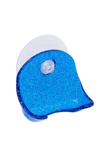 Bibilel Suport cu ventuza pentru aparat de ras clasic, bic-uri, Albastru