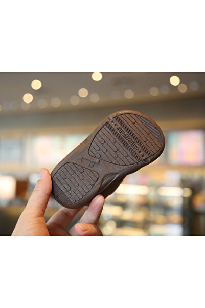 Superbaby Light brown fur-lined shoes - Watercress