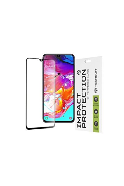 OEM Folie de protecție premium pentru Samsung Galaxy A70, rezistență 9H, sticlă securizată, culoare neagră