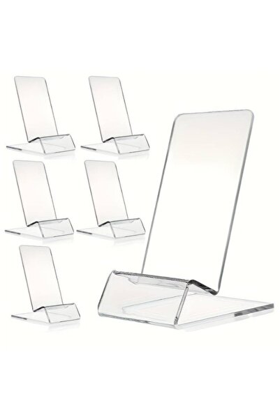 OEM Suport de birou transparent pentru telefon, plexiglas, 90 x 80 x 40 mm