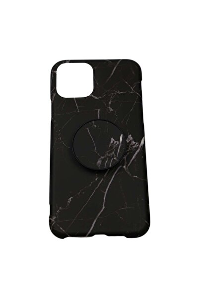 Flippy Protective case for Apple iPhone SE 2020 Soft IMD TPU Marble Black Stand included,