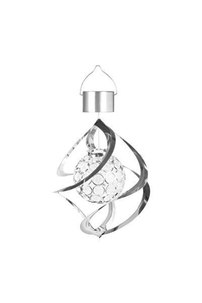 Flippy Lampa solara LED RGB spirala pentru gradina/terasa Flippy, se roteste de la vant, 35 x 5.5 cm, rezis