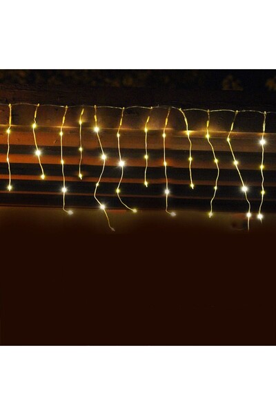 Flippy Christmas Lights Icicle Type, IP44, 15m, 429 LEDs, Warm White, 8 Light Modes, 31V, Connectable, 5m E