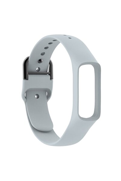 Bibilel Curea bratara fitness compatibila cu Samsung Fit E, silicon, Gri